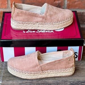 Circus by Sam Edelman Camdyn Blush Pink Espadrille Slip Ons Flats Sz 6M NIB
